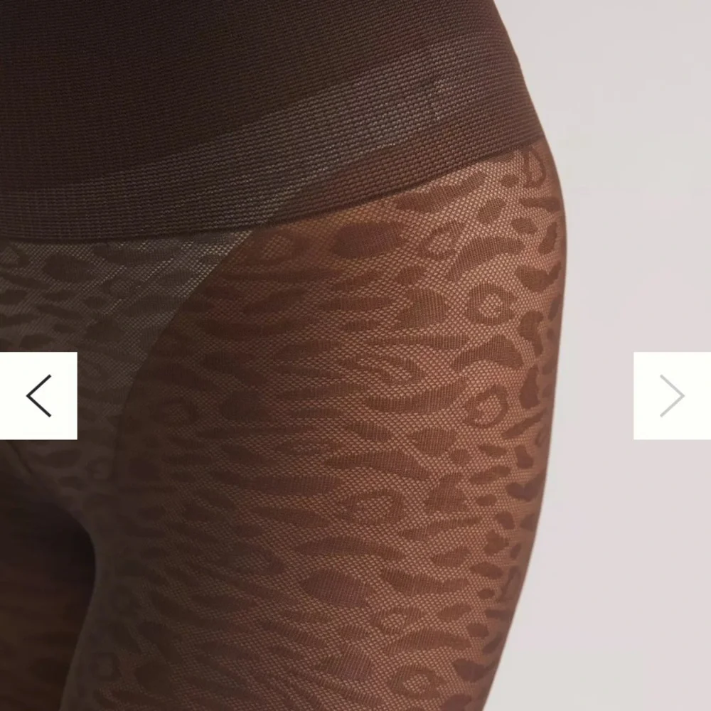 Anthropologie tintoretta leopard stocking new size s/m black